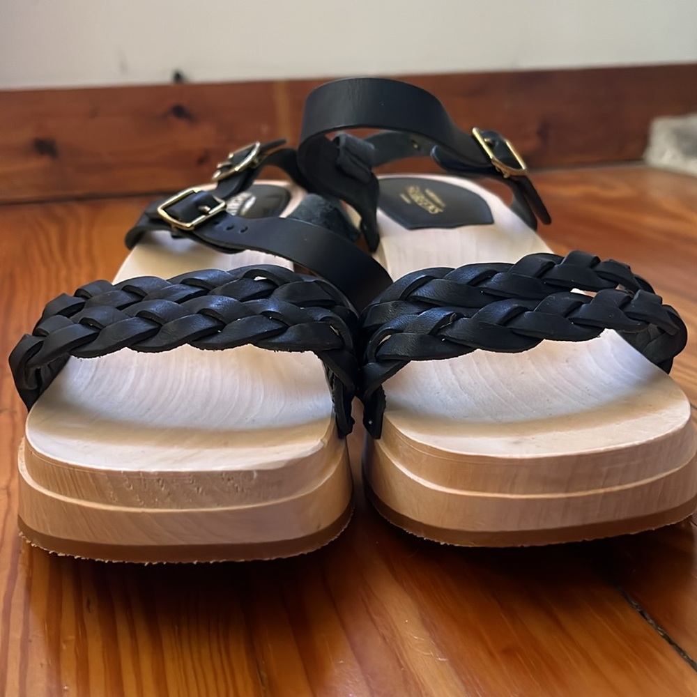 Swedish Hasbeens Tanja Black Sandals